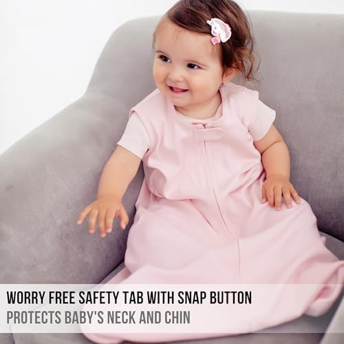 Mama Cheetah Baby Sleep Sack 0.5 TOG, Organic Cotton Baby Wearable Blanket, Swaddle Transition Baby Sleeping Bag, Boy Girl Newborn Infant, L (12-18 Month), 3-Pack — view 7
