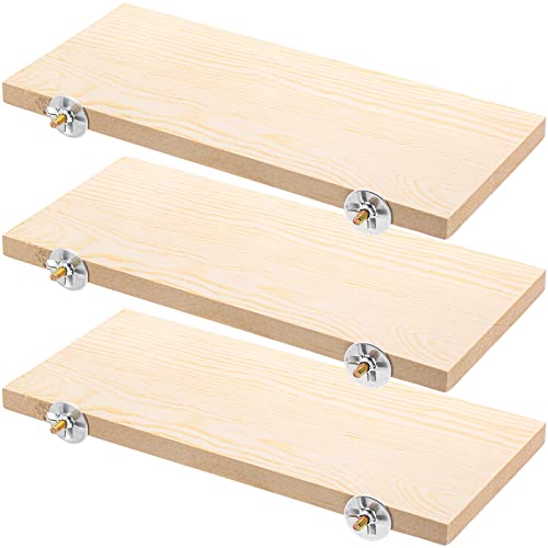 Okllen 3 Pack Bird Perch Stand, Parrot Wood Platform, Natural ...