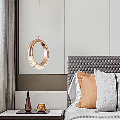 Lámpara colgante nórdica LED de 5W en oro brillante para techo interior acrílico 7