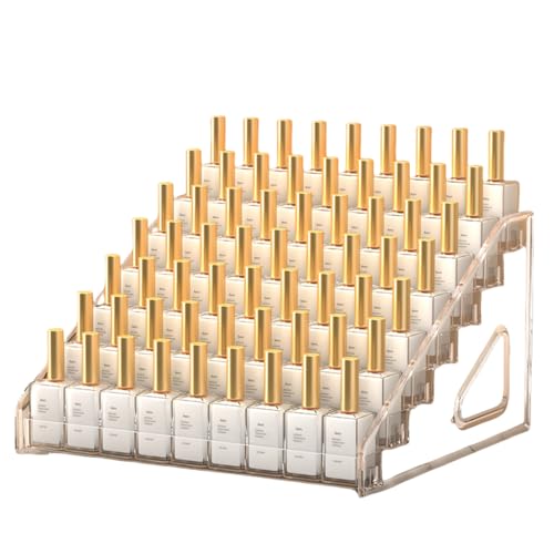 ShunChengFa Nail Polish Storage Box Makeup Organizer Cosmetics Storage Transparent Easy to Assemble 7 Layers