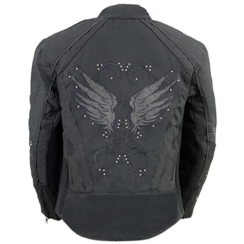 Image of Milwaukee Leather Women's Textile Classic Crossover Motorcycle Riders Jacket - All Year Wear