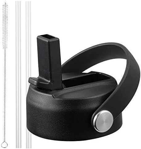 KMN Straw Lid for Hydro Flask Wide Mouth, Lids with Straw for Hydroflask 12 16 18 20 32 40 oz Wide Mouth, Replacement Straw Cap for Hydroflask, Top Sport Bottle Lids Accessories