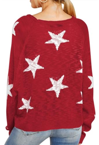 HUUSA Oversized Sweaters for Women Crewneck Tops Knitted Baggy Pullover Sexy See Through Beach Coverups Relaxed Fit4