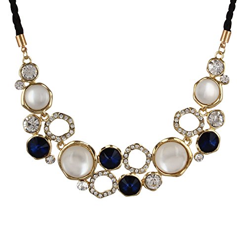 YouBella Jewellery Stylish Party Wear Necklace Pendant Set with Earrings (Style 5)