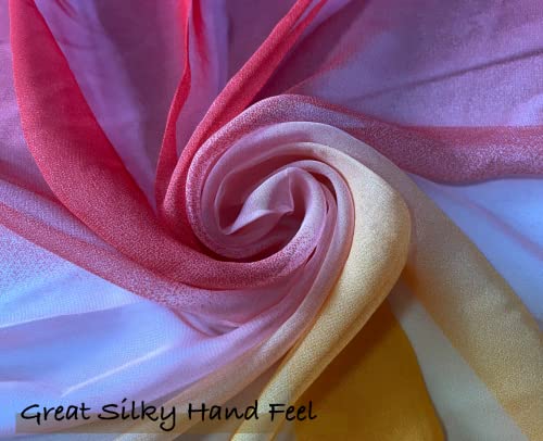 COTIM COYIN Women Lightweight Fashion Scarf, Silky Gradient Solid Color Wrap Long Shawls for Party Wedding Sring Summer Beach3