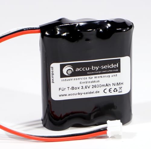 Ersatz-Akku 3,6V 2600 mAh mit 35% mehr Leistung NiMH gebräuchlich für Toniebox Tonie Box Musikbox Lautsprecher mit Kabel und Stecker. VARTA Ready to use Technologie.