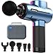 Pistolet de Massage Musculaire, RENPHO Massage Gun Masseur de Muscle Profonds avec 5 Têtes de Massage, Ultra Silencieux pour Récupération de Fatigue et de Détente (Bleu)