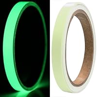 Fluoreszierendes Klebeband 5m*10mm,Leuchtband,Leuchtstreifen Selbstklebend,Leuchtendes Klebeband,Leuchtklebeband,Leuchtband Selbstklebend,Glow in the Dark Tape,für Treppen,Wände,Ausfahrt (Grün)