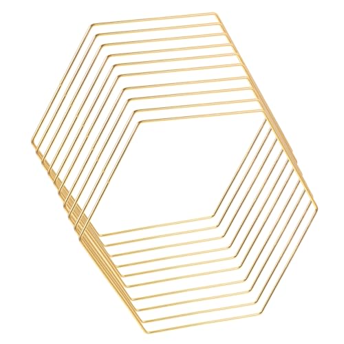Aros hexagonales estables para crear centros de mesa de hierro sin caídas 2