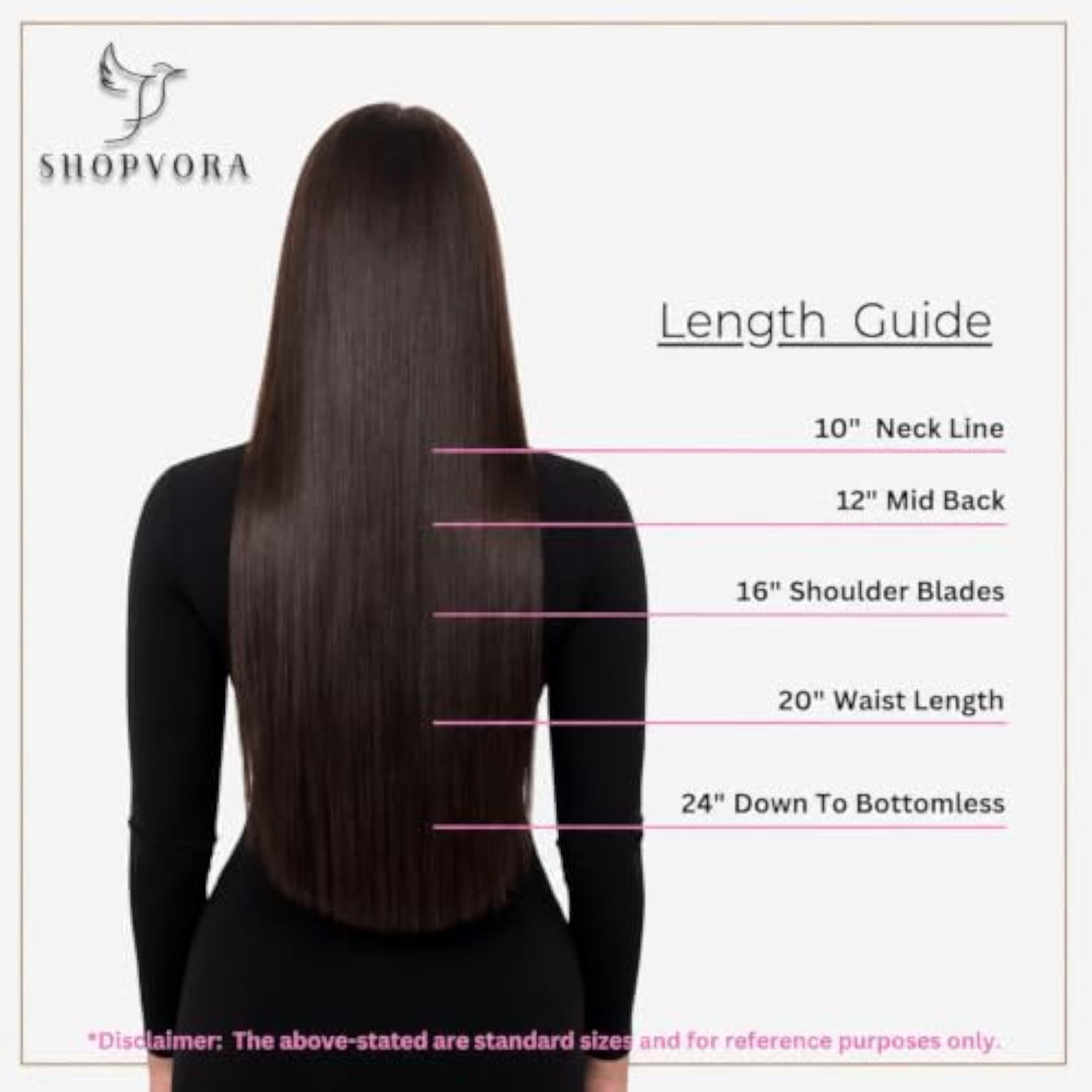 2pc Clip-In Real Human Hair Extensions for Women, Natural Look