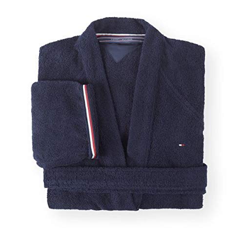 Tommy Hilfiger Kimono Uni Serie - Kimono (talla S), color azul marino