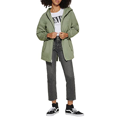 Levi's womens Cinch Waist Hooded Parka