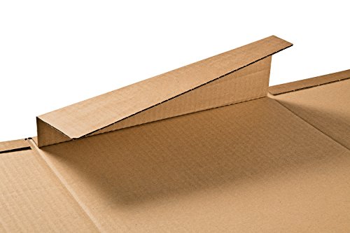 ColomPac CP050.01 Ordnerverpackung aus Wellpappe mit Selbstklebeverschluss und Aufreissfaden, braun
