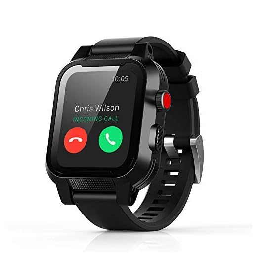 Waterproof Case for Apple Watch Generations 3&2,IP68 Waterproof Dust-Proof Shockproof Case with Watchband for 42mm Apple Watch Black (for Apple Watch Waterproof Case)