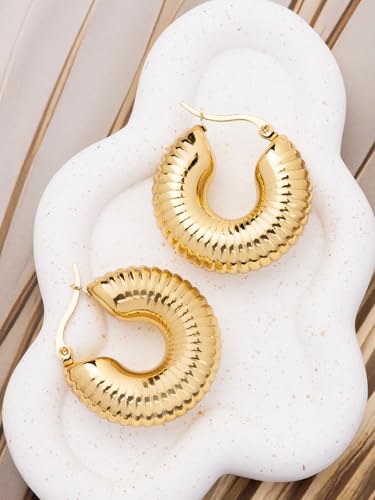 Image of Scintillare by Sukkhi Excellent Stainless Steel Round Hoop Earring Jewellery for Women & Girls|Anti Tarnish Jewellery|Gifts for Wife Girlfriend Mother Sister
