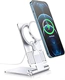 Magsafe Stand,Stand for Magsafe Charger 2 in 1 Cell Phone Desk Stand Phone Holder Magsafe...