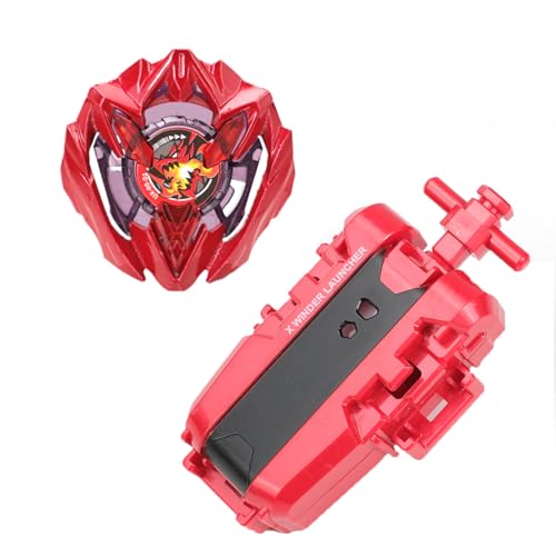 DEZAWRTY Set di trottole da combattimento X - Attack Type con X String Launcher, X Starter Pack, compatibile con la serie X, ottimo regalo per bambini dai 6 anni in su (X203)