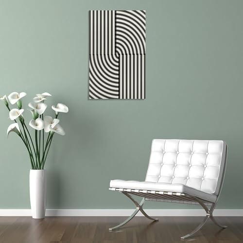 Tableaux muraux lignes courbes décoration murale 50x75 - 4