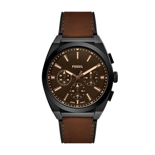 Image of Fossil Men's Everett Quartz Stainless Steel Watch, Three-Hand Watch for Men