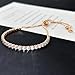 lybeilyn 3PCS Tennis Bracelet Set, Gold/Silver/Rose Gold Plated Adjustable Bracelets for Women 6-9 inch, Fashion Jewelry Christmas Gift