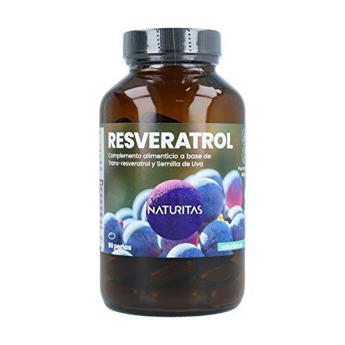 Resveratrol 90 Perlas Naturitas Essentials | Antioxidante | Complemento alimenticio | Sin gluten y sin lactosa