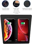 TAPTES Wireless Charger for Tesla Model 3 2017 2018 2019 2020, Car Center Console Interior Wireless Charging Pad for Tesla Model 3 Accessories(Not fit After June 2020)