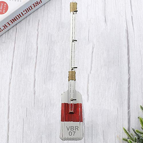 EXCEART Remo Náutico de Madeira Rei Rústico Porto Decorativo Barco a Remo Remo Ornamento de Parede P