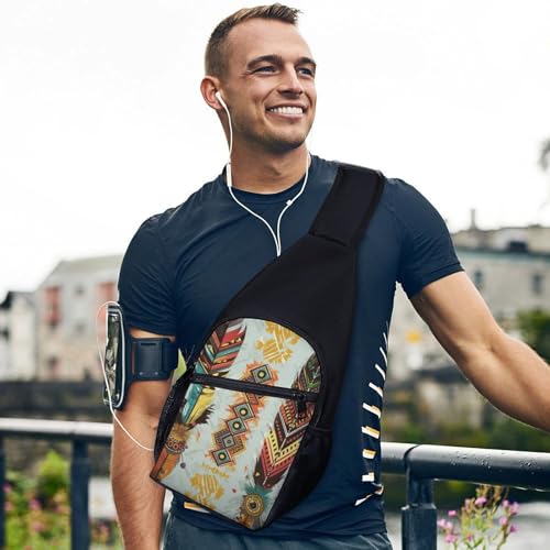 Bolso bandolera Bohemia estilo casual para deporte y viaje miniatura 3
