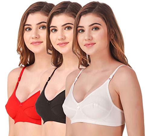 Image of Fasense Women's Wire Free Non Padded Cotton Bra