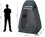 SONGMICS Portable Tente pop up, Dressing Room Privacy Shelter, pour camping en plein air Pêche Plage Douche Toilette, avec sac de transport zippé