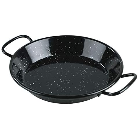 LACOR 60180 Iron Paella Pan with Enamel Cover
