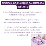 Travesseiro Corporal Para Gestante (Lilás) glide