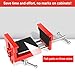 Comfylichi 2Pack Cabinet Clamps for Installing Cabinets, Face Frame Clamps & Claw for Cabinet, Essential Cabinet Tools with 3 Sizes Hole Drilling Guide for Precise Alignment & Installation
