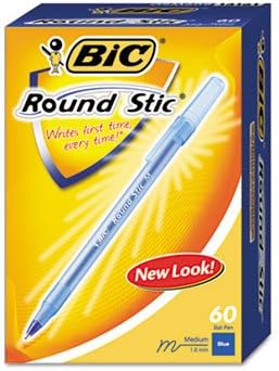 BIC® Round Stic® Stylo à bille Pen, Round Stic 60 Lot, BE 5133–6-1 (lot Of15)