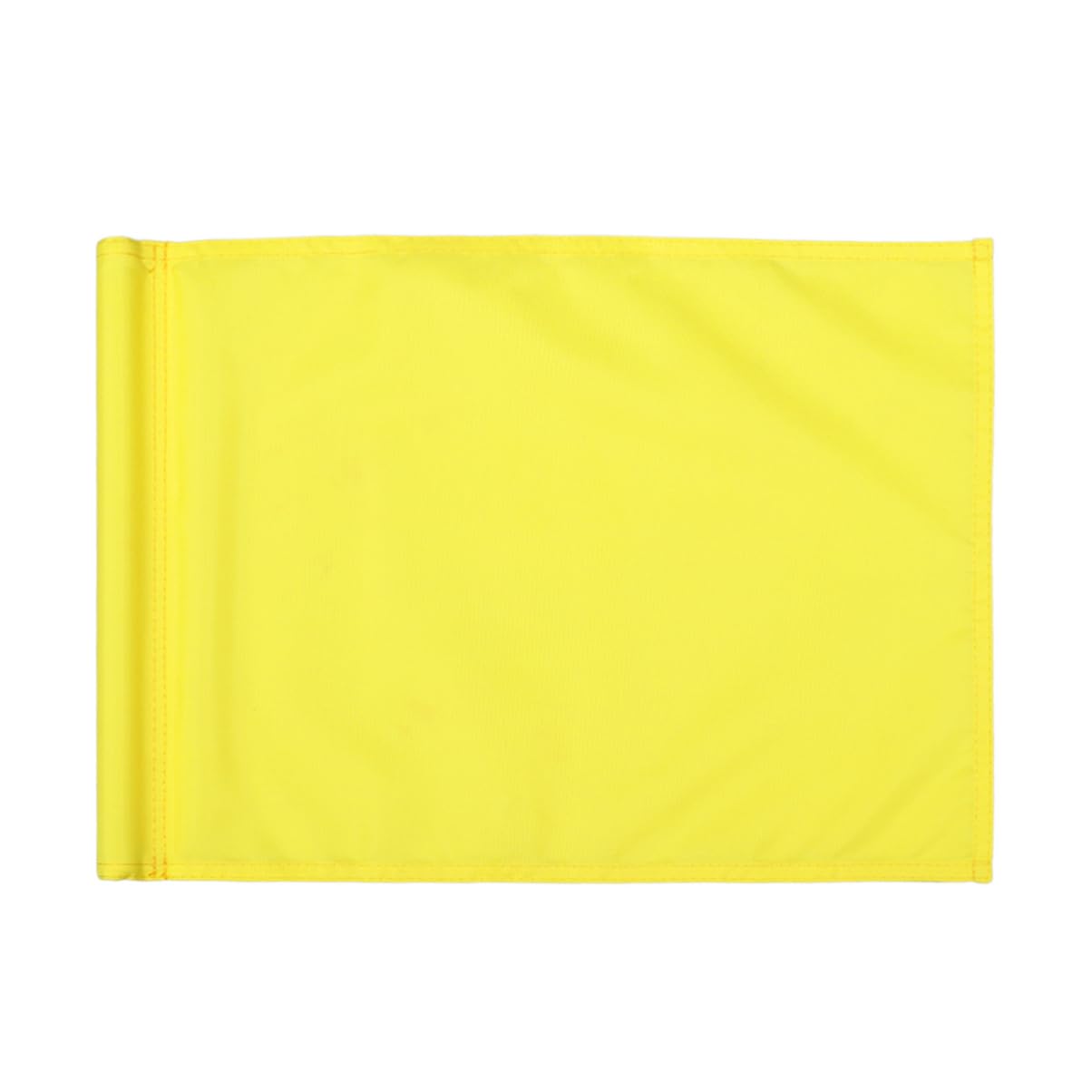 Yardenfun Monochrome Practice Flag Lightweight Durable Mini Golf Flag for Putting Use Solid Yellow Golfers