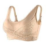 SOSTÉN SUPER COMFORT: este top de bralette para mujer está hecho de 90% nailon + 10% elastano, ribete de encaje. Con el sujetador deportivo súper cómodo de Tuopuda, no tendrás más problemas con tu sujetador diario, un cuidado transpirable y cómodo para la piel suave de tu pecho.