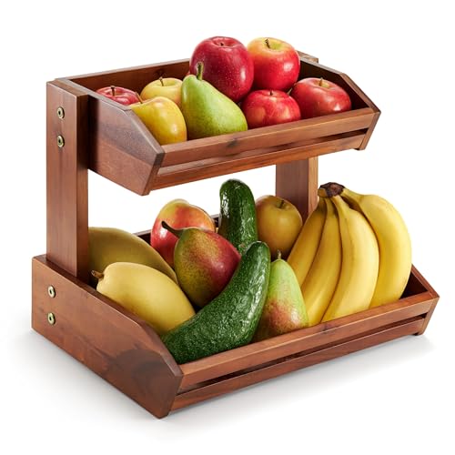 Organizador de frutas y verduras de 3 niveles para encimeras de cocina