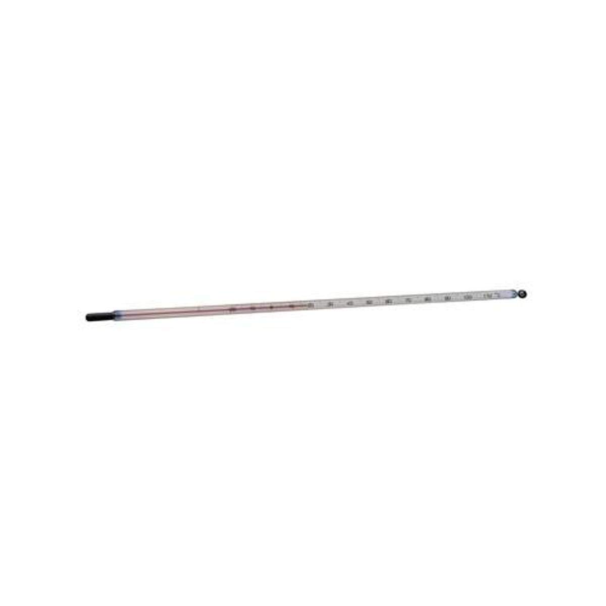 Thermco ACC6113SXFC NIST Traceable Factory Certified Glass Spirit Thermometer, 76 mm Immersion, -20 to 110 Degree C, 0.5 Degree C Division, Certified @ 0, 50, 100 Degree C, 305 mm Length
