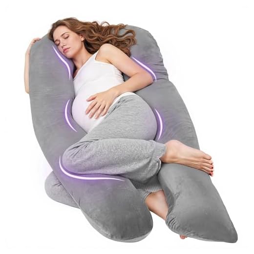 Nuliie Pregnancy Pillow for Sleeping, U Shaped Full Body Pillow