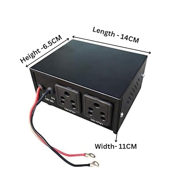 ESPTRONICS 12V DC to 220v AC Converter Mini Inverter 200 Watt Suitable for powering laptops, tablets, cameras, solar panel home cooler TV small appliances view 2
