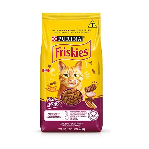 Purina Friskies Ração Gatos Castrados Friskies Mix De Carne 3Kg