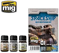 Ammo of Mig Jimenez SPACESHIP SCI-FI WEATHERING SET 3 Jars #7444