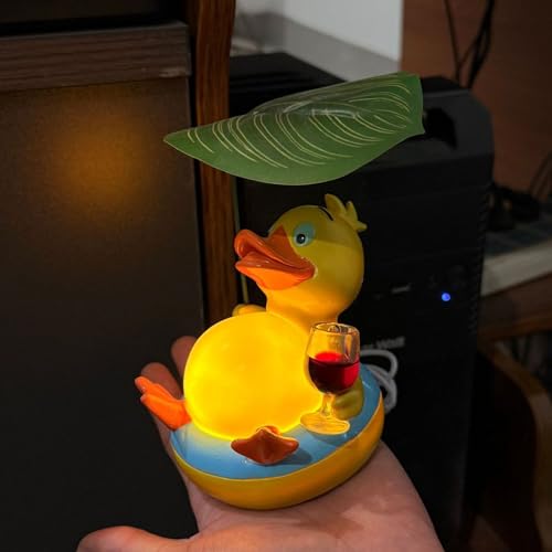 Veilleuse canard LED à intensité réglable pour bureau et chambre de bébé