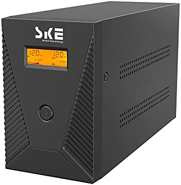 1500VA UPS Battery Backup 900W Intelligent LCD Battery Backup and Surge Protector,Uninterruptible Power Supply,Battery Backup for Computer