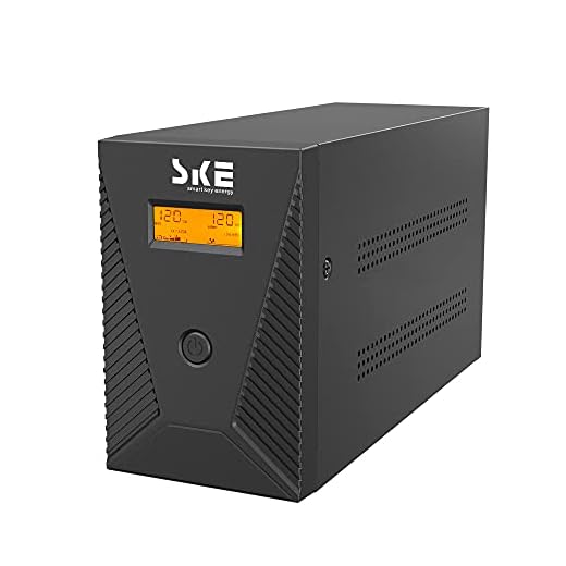 1500VA UPS Battery Backup 900W Intelligent LCD Battery Backup and Surge Protector,Uninterruptible Power Supply,Battery Backup for Computer