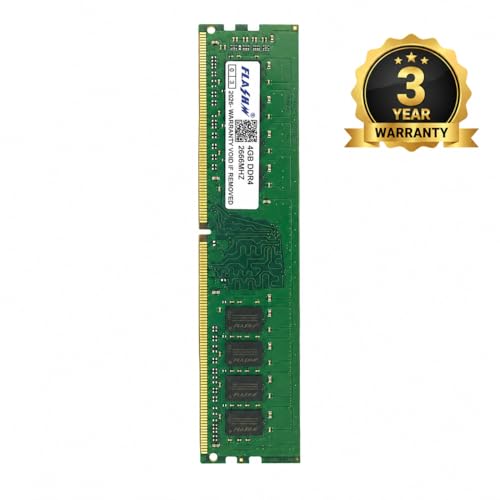 Image of 4GB DDR4 Desktop RAM, 2666MHz, PC4-21300, Long DIMM Memory Module for PC