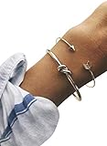 Zweiteilige elegante Armbänder sind unverzichtbarer Modeschmuck für Frauen.
