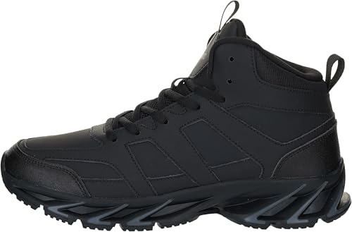 Image of Joomra High Top Basketball Shoes for Men Size 10 Male Fashion Casual Hi Mid Sneakers Walking Leather Travel Tennis Comfortable Ankle Black 45