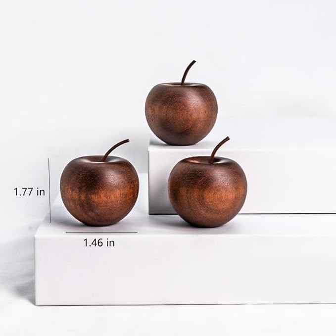 Difusor de Aromas de Madera en Forma de Manzana, 3 Piezas miniatura 3