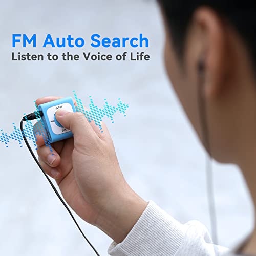 64Gb Clip Mp3 Player With Bluetooth, Agptek A51Pl Portable Music Player With Fm Radio, Shuffle, No Phone Needed, For Sports #TOP4